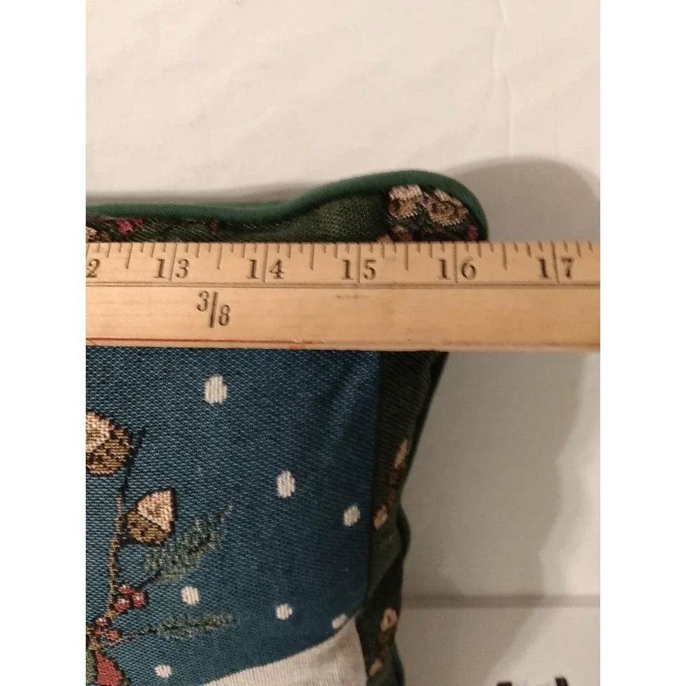 Snowman Tapestry Throw Pillow 16